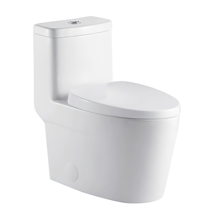 Morenobath Liiso Dual Flush Elongated OnePiece Toilet (Seat Included